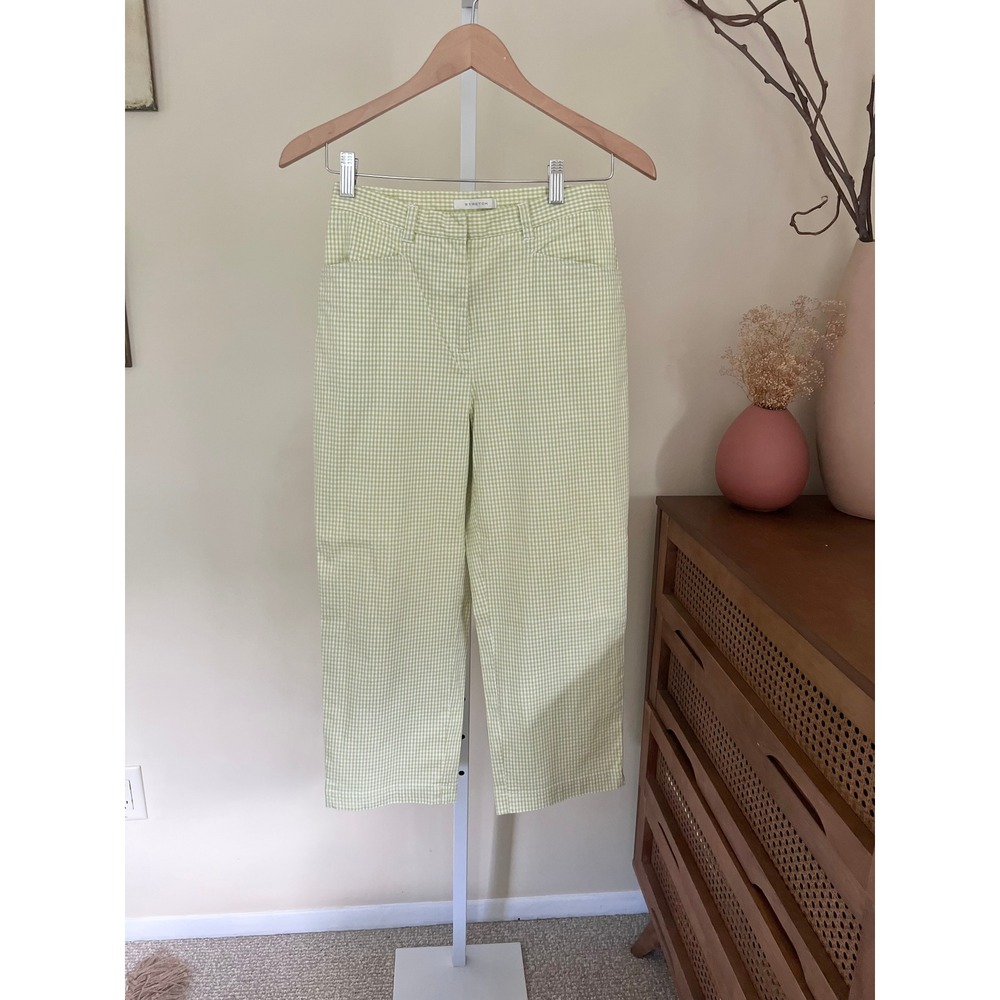 Vintage Y2K 90's Jones New York Green Gingham Capris
